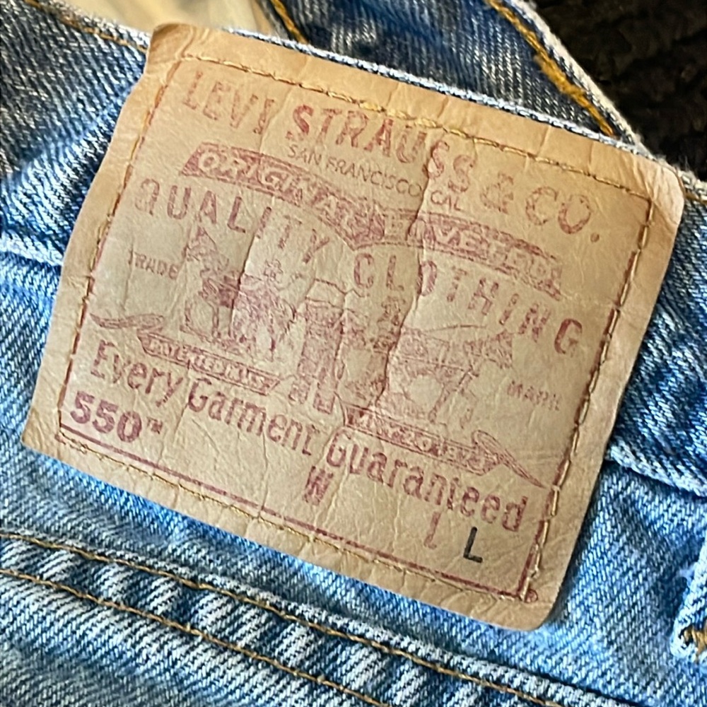 Vintage Levi’s 550 Womens Sz 27 High Waist Mom Jeans Straight Leg Light Wash Y2K - Picture 6 of 8